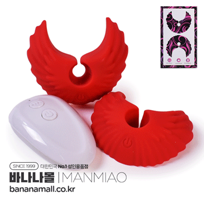 [10단진동] 바이브레이팅 엔젤 니플 클램프(Vibrating Angel Nipple Clamp) - 만미아오(W34/6973736552560) (MMA) (TJ)