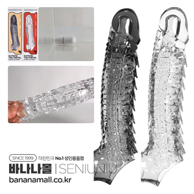 [진동+특수콘돔] 사이코수쿠스 페니스 슬리브(Sarcosuchu Penis Sleeve) - 써뉴뉴(6973823582258) (SNN)