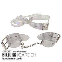 [일본 직수입] 비닐 마니아 목줄 & 손수갑 세트(ビニールマニア首輪手枷セット) - 가든(CG-179/4573463895903) (NPR)