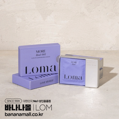 [초박형 콘돔] 로마 모어 리얼 001 콘돔 3개입 - 로마(LOM)