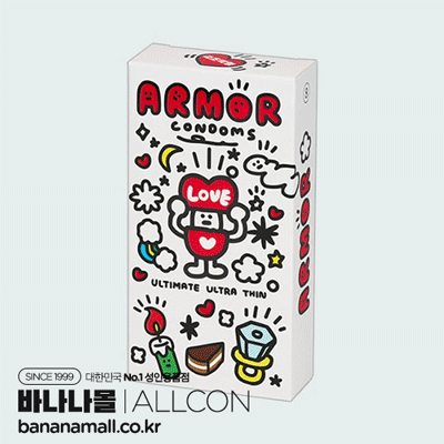 [무꼭지형 콘돔] 아머 아티스트 에디션 리얼타이트 (무꼭지형) 10p (ALC)