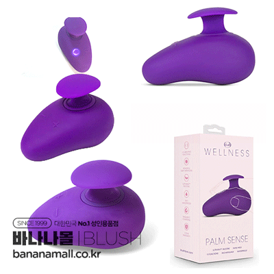 [10단진동] 웰니스 팜 센스 퍼플 바이브레이터(Wellness  Palm Sense Purple Vibrator) - 브러쉬(BL-44301) (BRS)