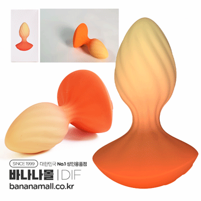 [10단 진동+10단 진동] 루버 더블 바이브레이션 애널 플러그(Rubber Double Vibration Anal Plug) - DIF(DF1023)