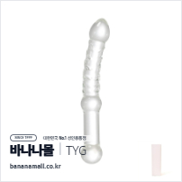 [유리 딜도] 리퀴드 라인 텍스처 딜도 (Liquid Line Texture Dildo) - 터이글라스(TG-174) (TYG)