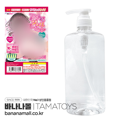 [일본 직수입] 애널 젤 로션 1000ml 무라벨(アナルジェルローション1000ml ラベルレス) - 타마토이즈(TMT-1873/4589717877601) (NPR)
