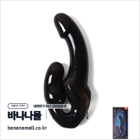 [10단 진동] 트윈 어택 블랙 딜도(Twin Attack Black Dildo) - 윈만(6934045389513)(WM)(TJ)