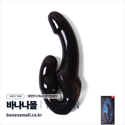 [10단 진동] 트윈 어택 블랙 딜도(Twin Attack Black Dildo) - 윈만(6934045389513)(WM)(TJ)