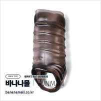 [특수콘돔] 블랙 웨이브 코어 슬리브(Black Wave Core Sleeve) - 윈만(6934045304271)(WM)