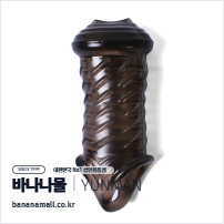 [특수콘돔] 머쉬룸 필러 블랙 슬리브(Mushroom Pillar Black Sleeve) - 윈만(6934045305216)(WM)