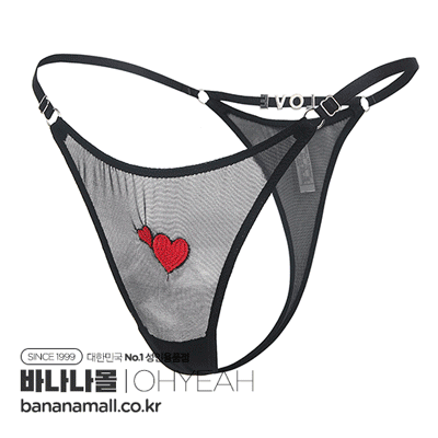 [섹시 팬티] 메쉬 하트 섹시 팬티(Mesh Heart Sexy Panty) - 오예(P5385-1/P5385-10110) (OHY)