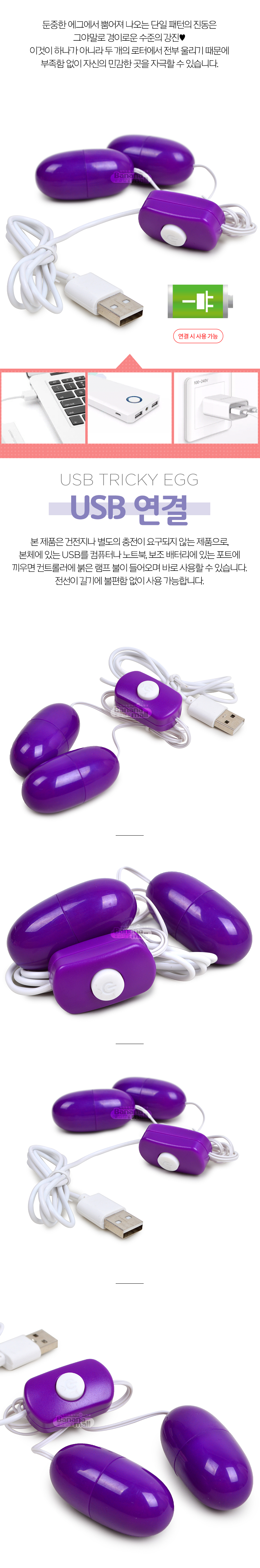 [강력 진동] USB 트리키 에그(USB Tricky Egg)